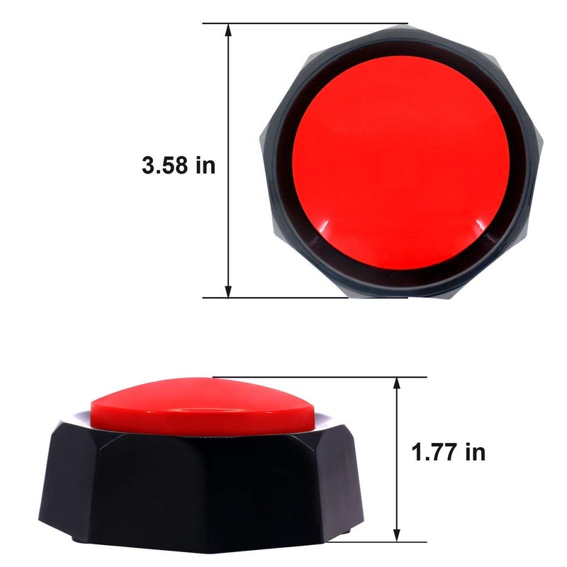 RIBOSY Dog Training Buzzer, Recordable Button, Record and Playback Your Own Message to Train Your Dog Voice What They Wants and Needs - Image 2